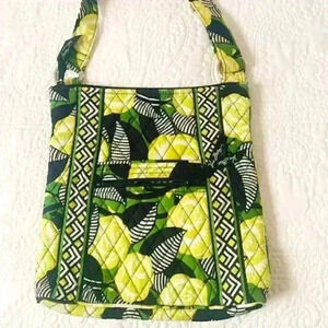 VERA BRADLEY Tablet Hipster Crossbody "La Neon Rose"